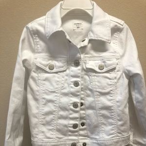 Baby Gap white jean jacket.
